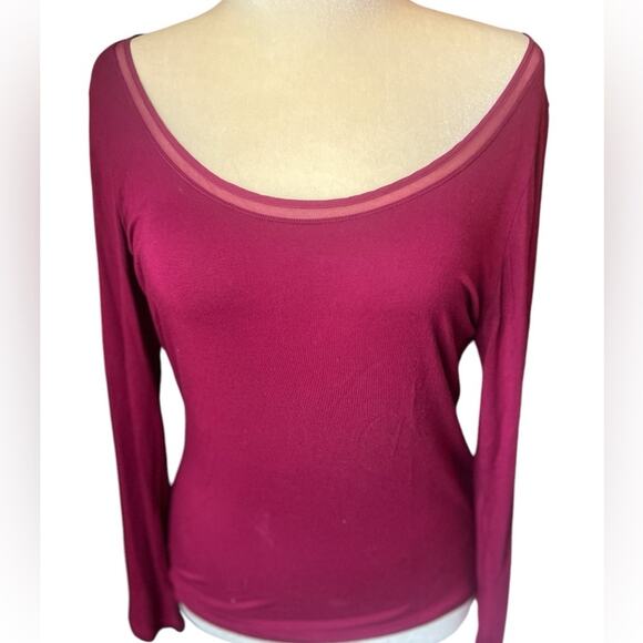 Elie Tahari Scoop Neck Long Sleeve Top - Large - Picture 1 of 10